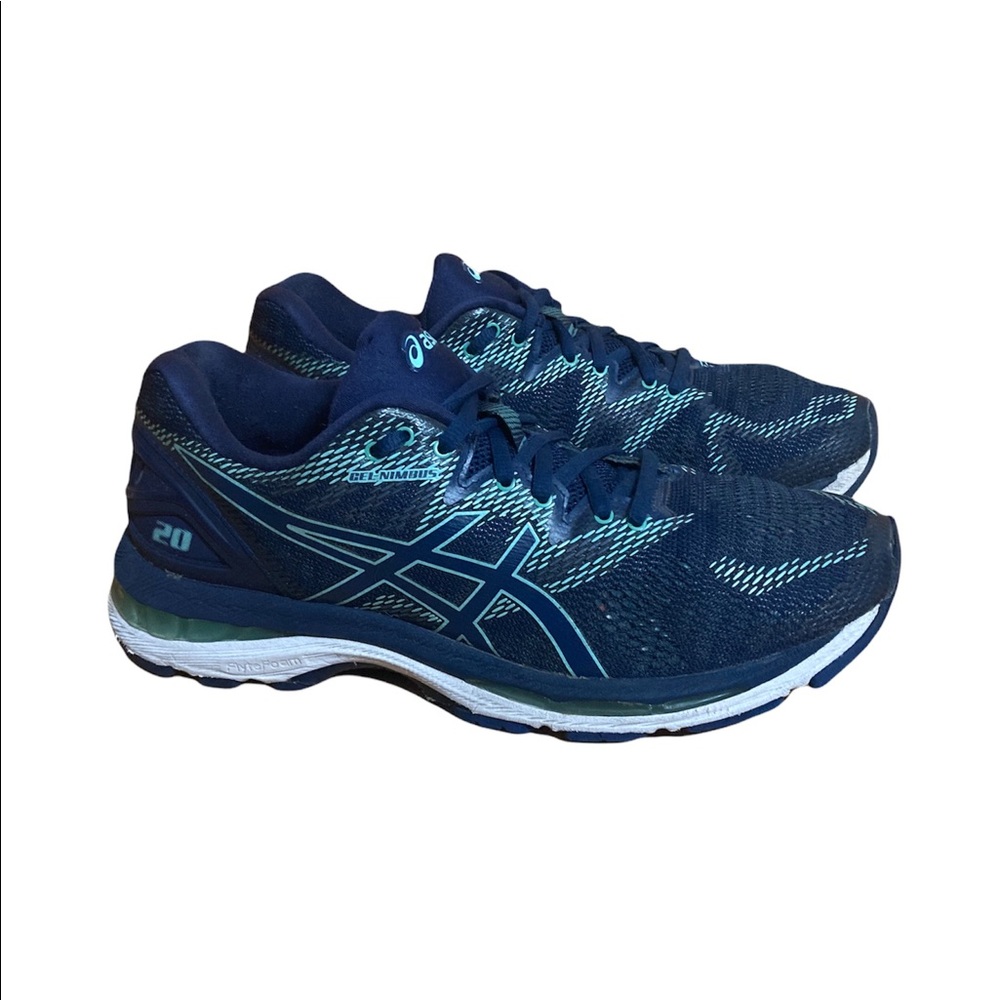 ASICS Gel Nimbus 20 Women's Size US 9 Running Shoes Sneakers Blue/Teal T850N